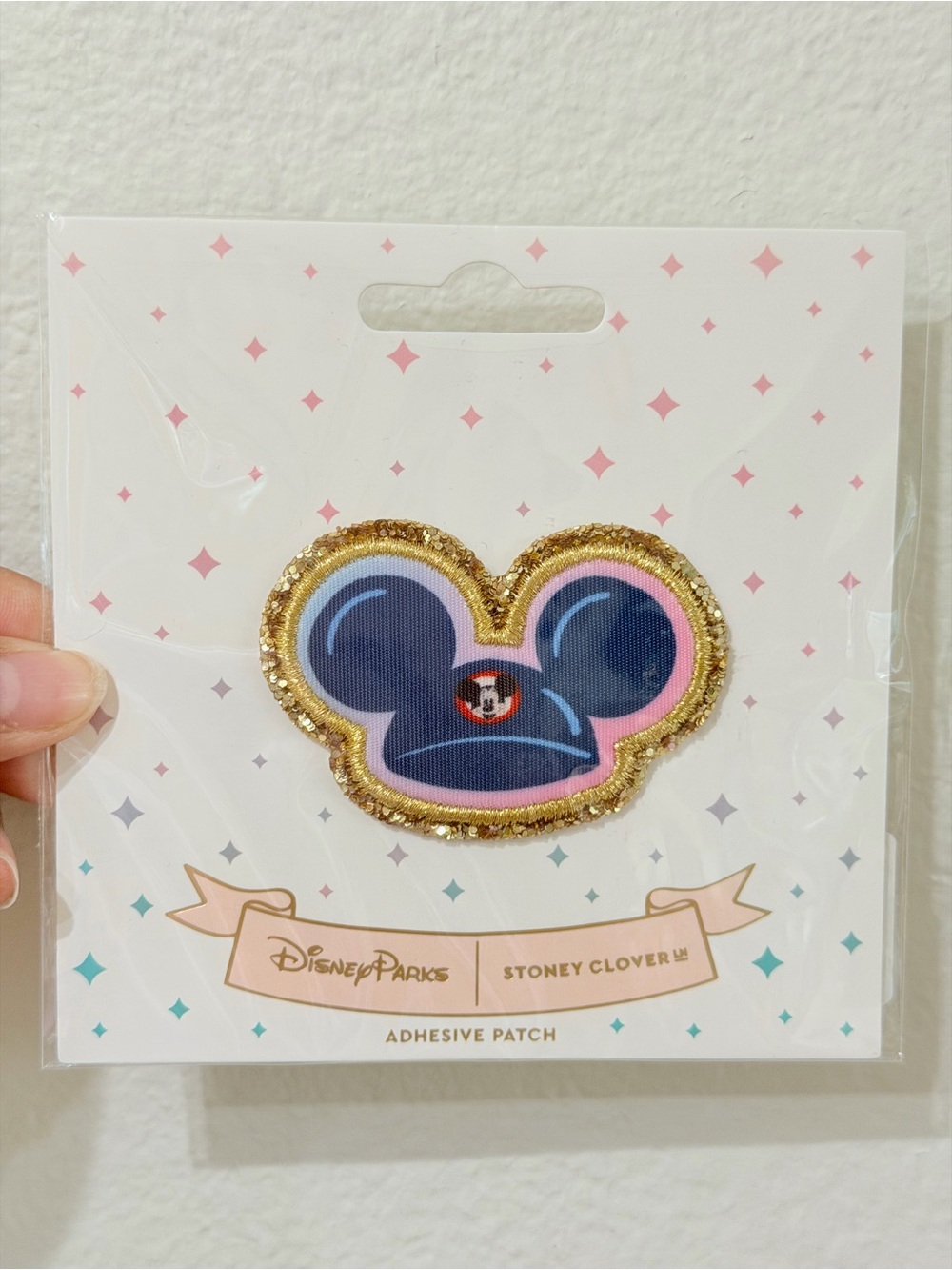 Stoney Clover Lane Navy, Pink & Gold Mouse Ear Patch